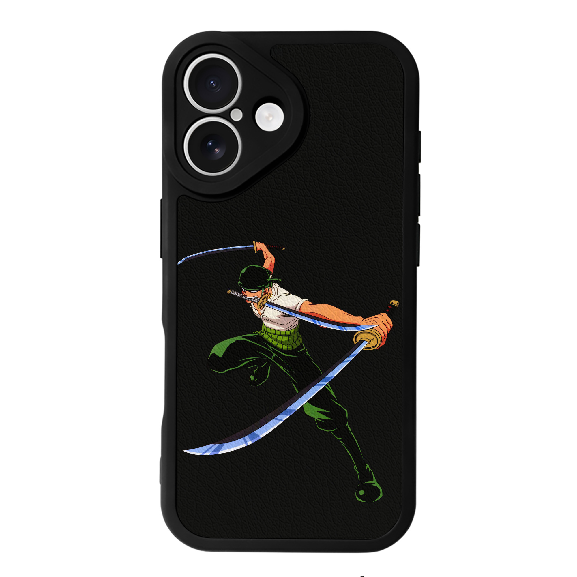 （画像用） ワンピース ロロノア・ゾロ ONE PIECE Roronoa Zoro 【iPhone 16シリーズ対応】シリコンスマホケース（レザー調） 材質：シリコン